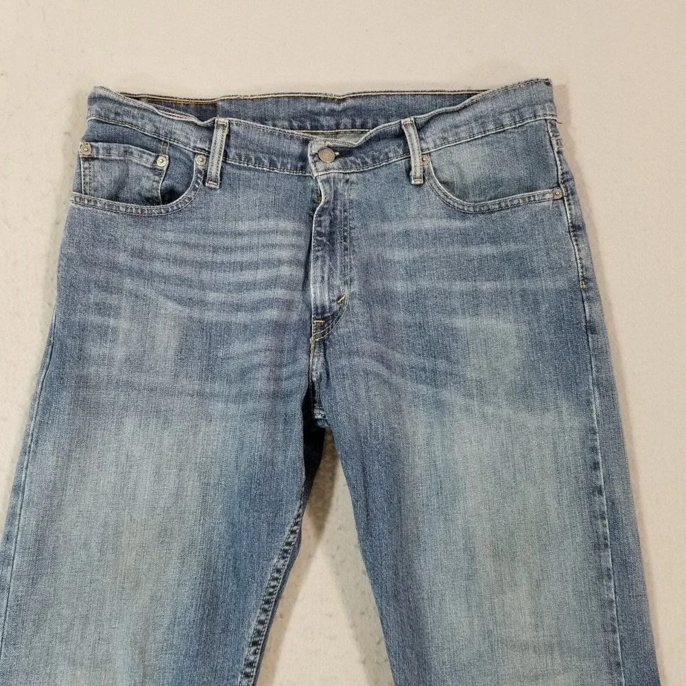 Levi's 514 jeans men's 36 x 30 regular fit straight blue stretch denim pants